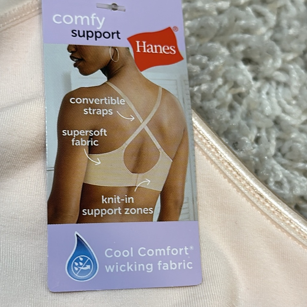 HANES WOMEN Comfy Support ComfortFlex Fit Wirefree Bra - Picture 6 of 10